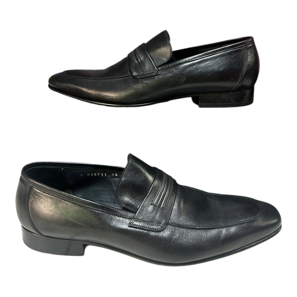 Oguz Men’s Black Leather Dress Shoes Size 11 (45)